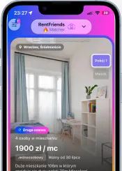 Ekran aplikacji RentFriends 1